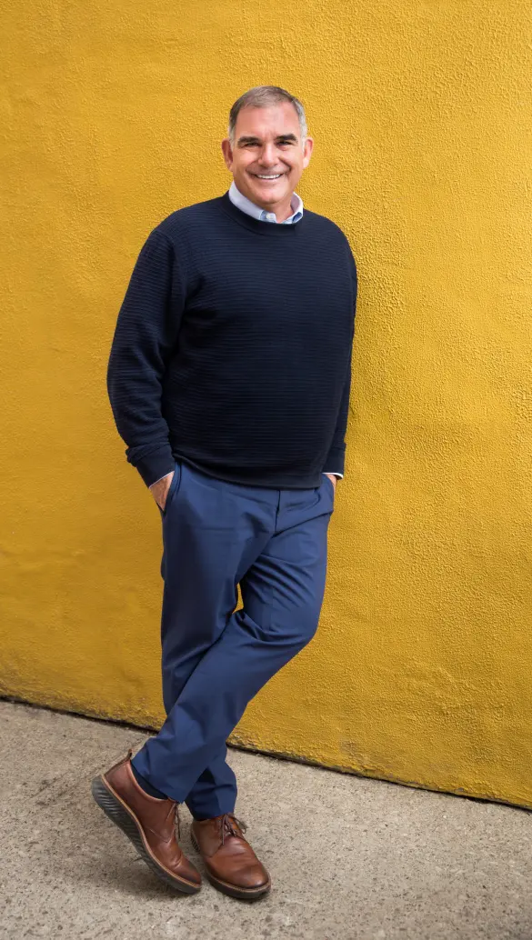 Marc McAree Marc McAree leaning against a wall